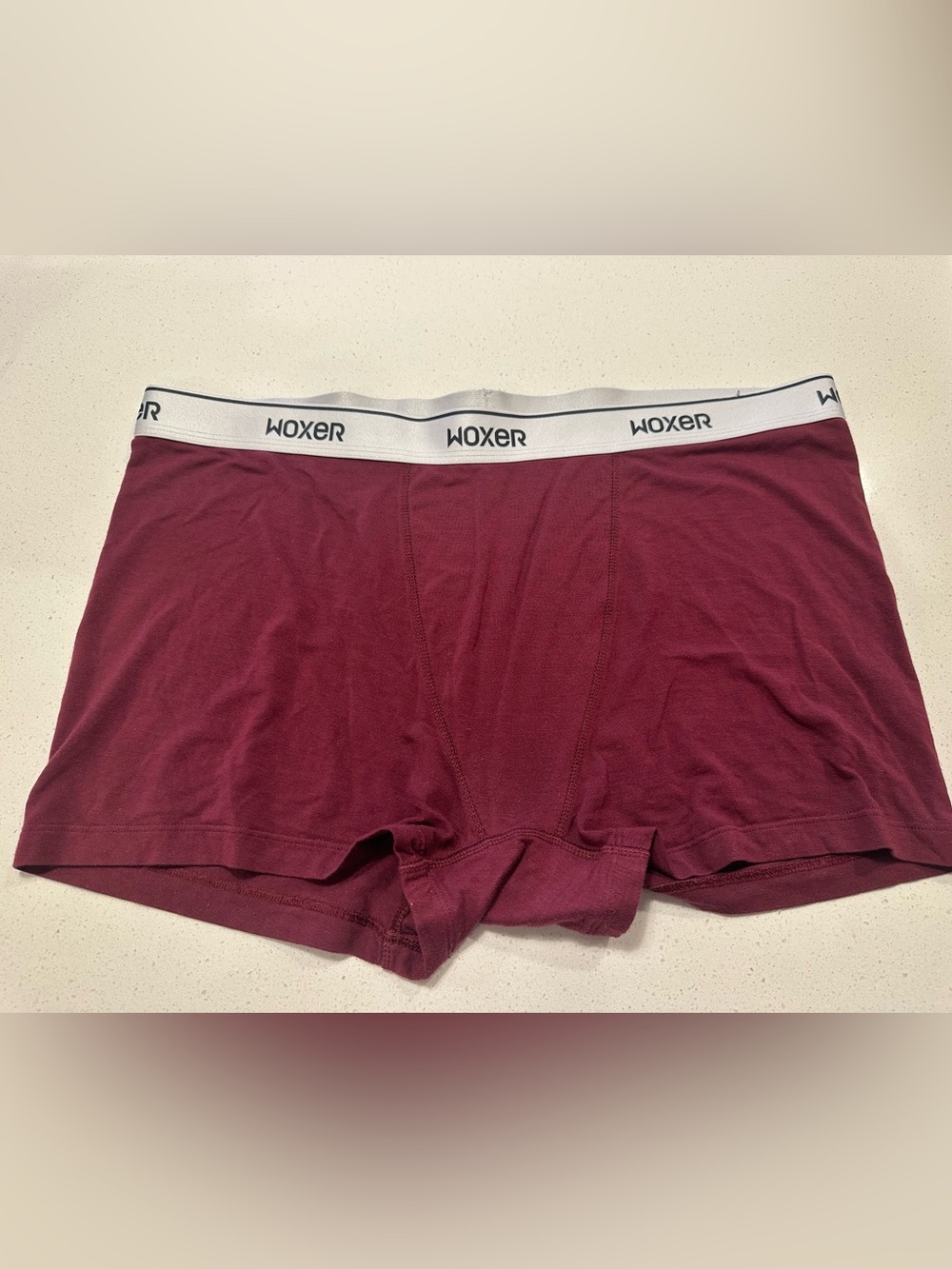 Woxer Maroon Boxer Briefs with Branded Waistband 2x